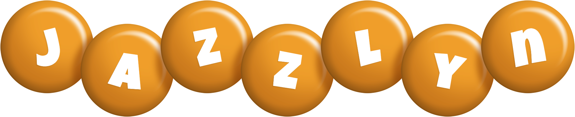 Jazzlyn candy-orange logo