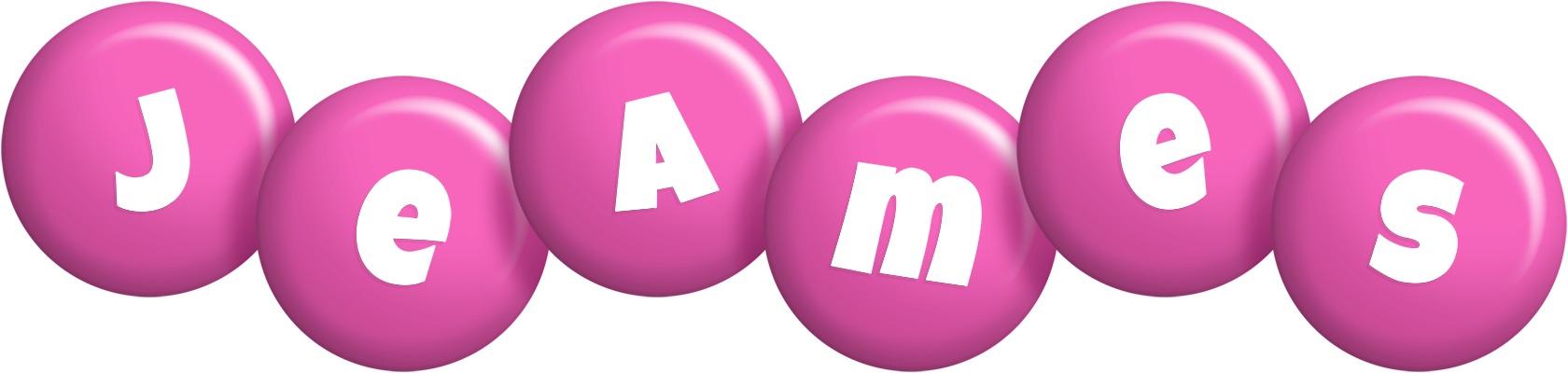 Jeames candy-pink logo