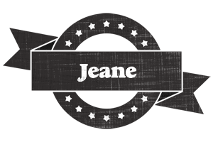 Jeane grunge logo