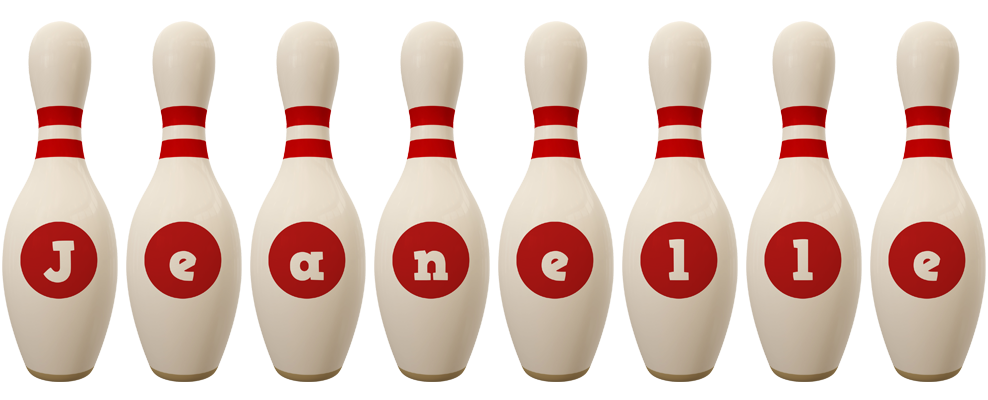 Jeanelle bowling-pin logo