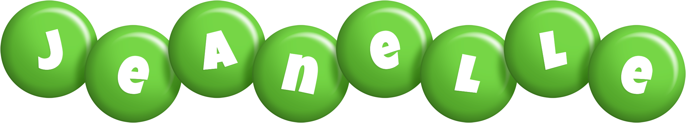Jeanelle candy-green logo