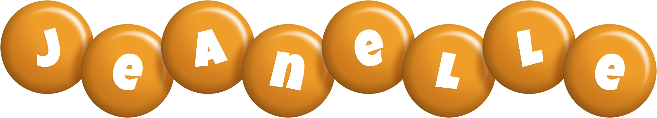 Jeanelle candy-orange logo
