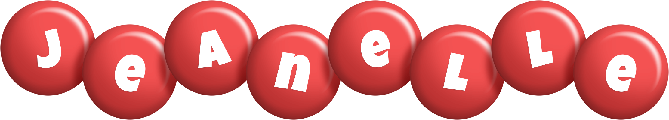 Jeanelle candy-red logo