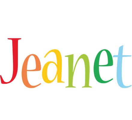 Jeanet birthday logo