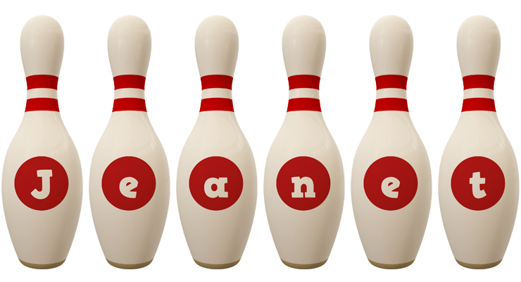 Jeanet bowling-pin logo