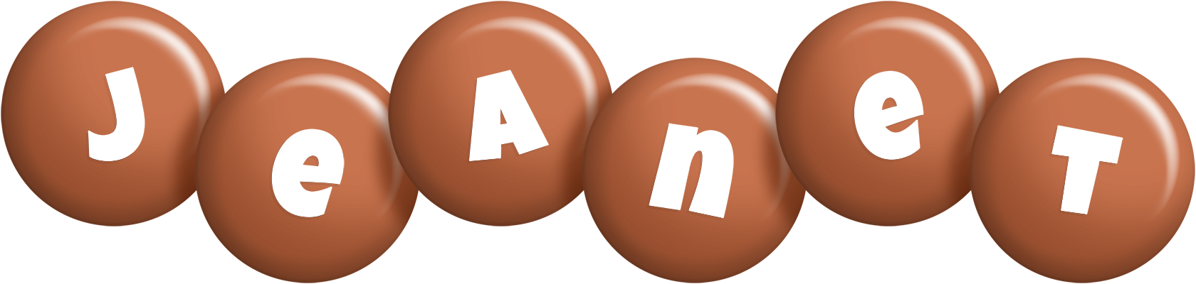 Jeanet candy-brown logo