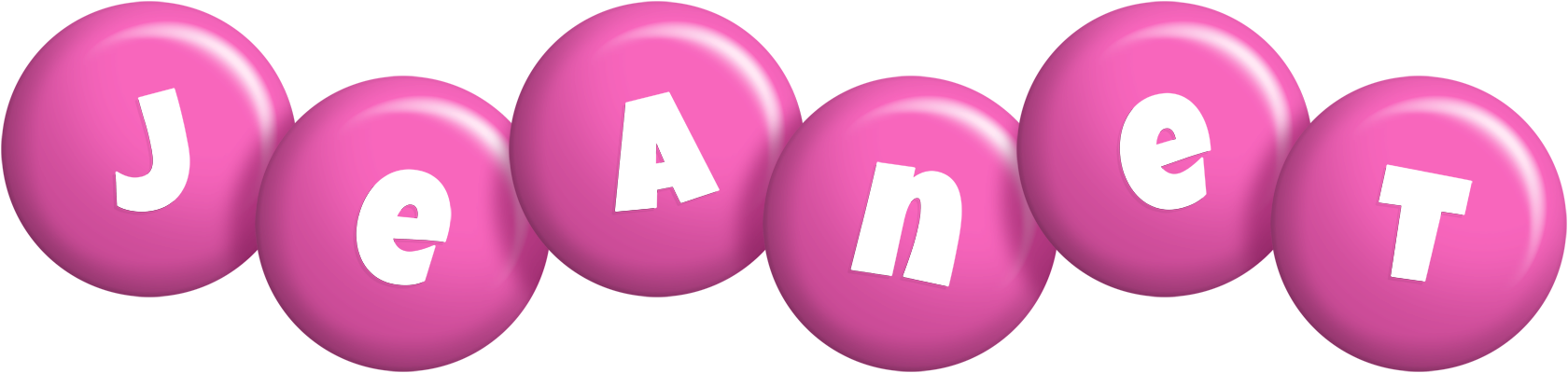 Jeanet candy-pink logo