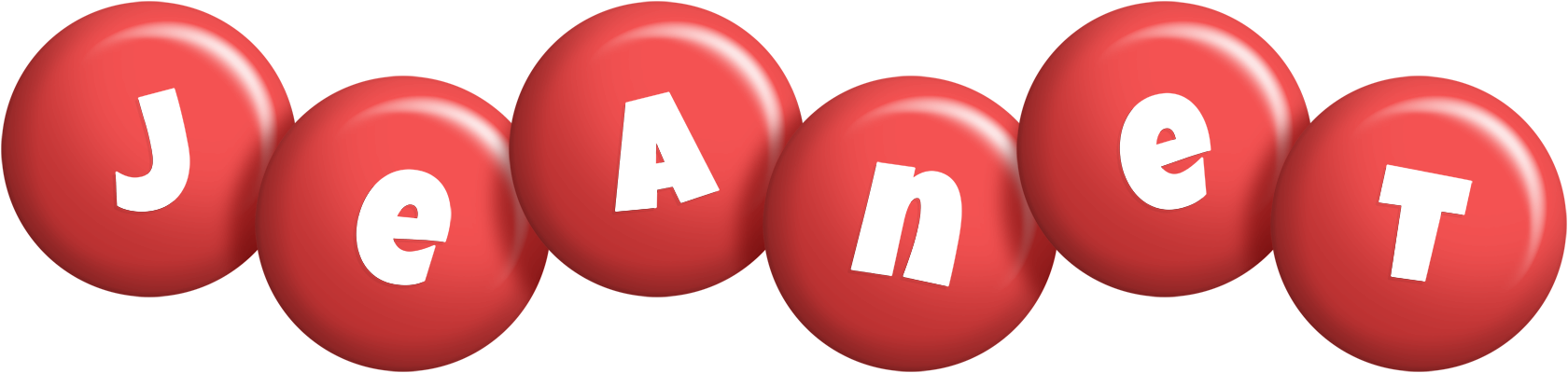 Jeanet candy-red logo