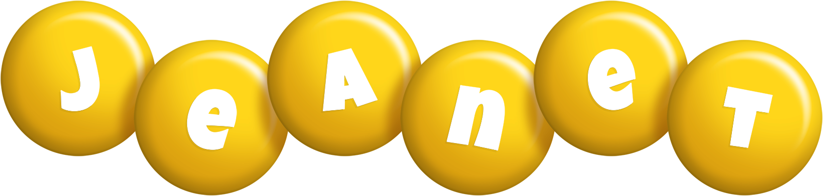 Jeanet candy-yellow logo