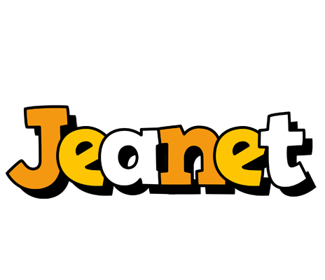 Jeanet cartoon logo