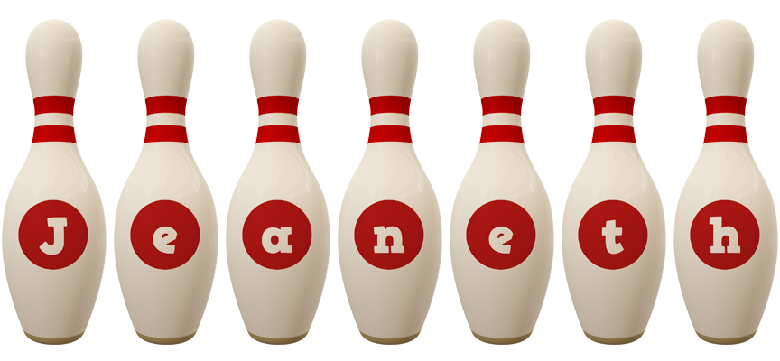 Jeaneth bowling-pin logo