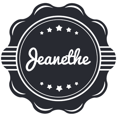 Jeanethe badge logo