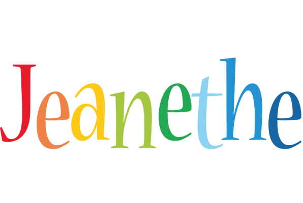 Jeanethe birthday logo