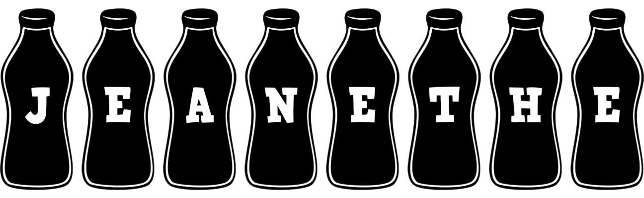 Jeanethe bottle logo