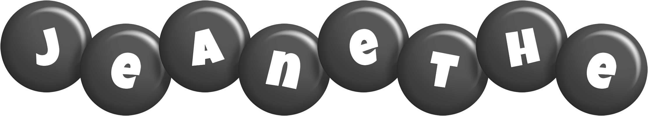 Jeanethe candy-black logo