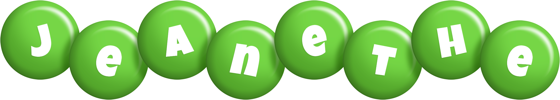 Jeanethe candy-green logo