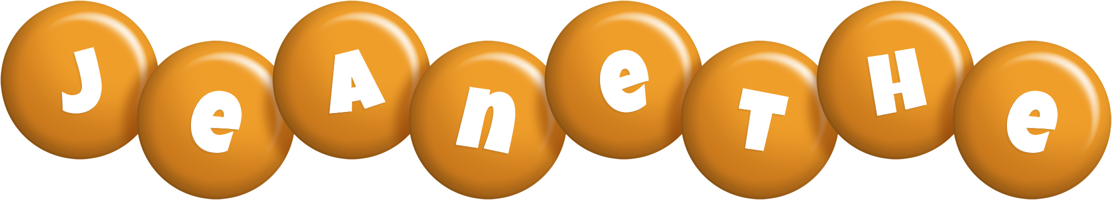 Jeanethe candy-orange logo