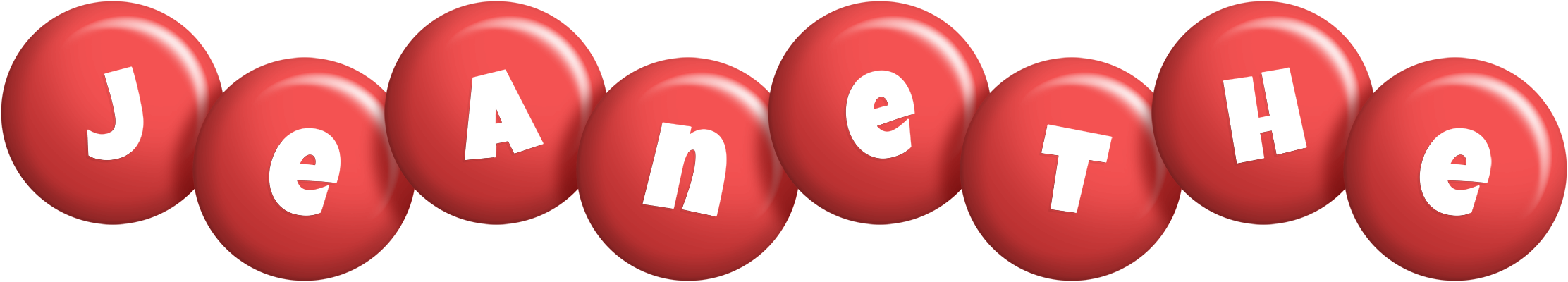 Jeanethe candy-red logo