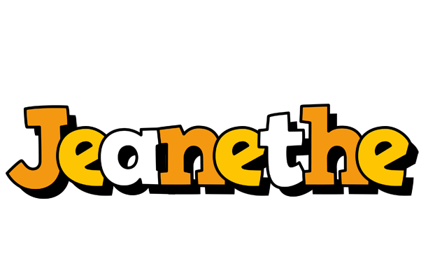 Jeanethe cartoon logo