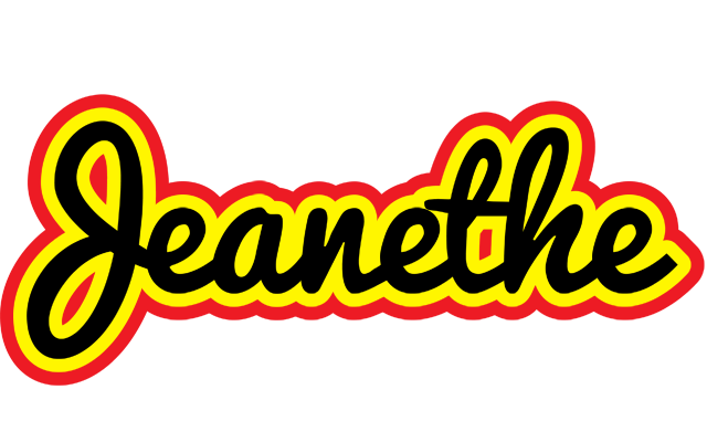 Jeanethe flaming logo