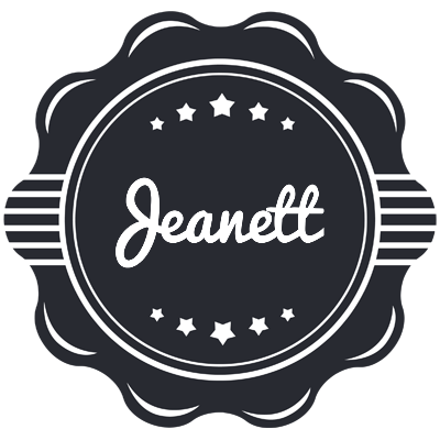 Jeanett badge logo