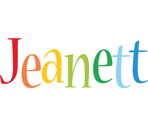 Jeanett birthday logo
