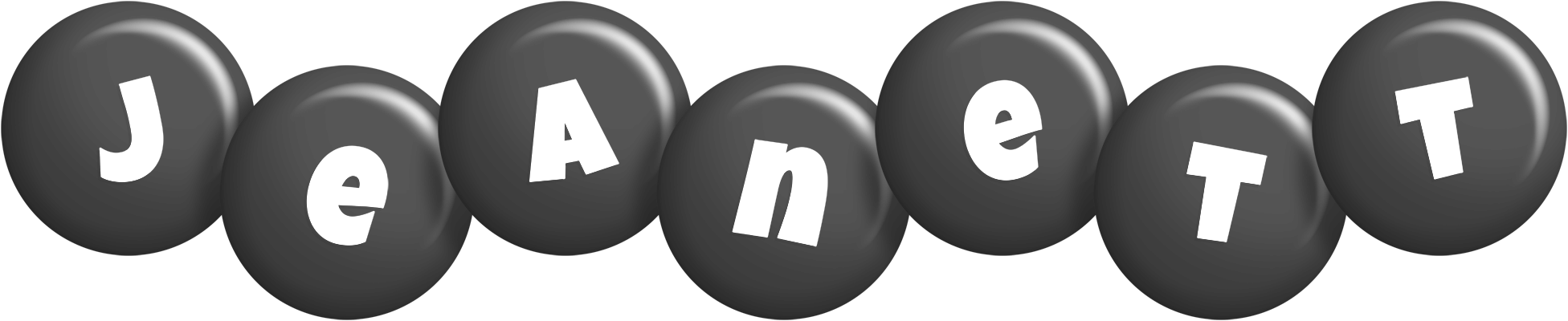 Jeanett candy-black logo