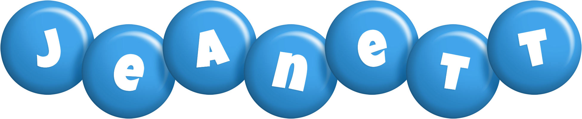 Jeanett candy-blue logo