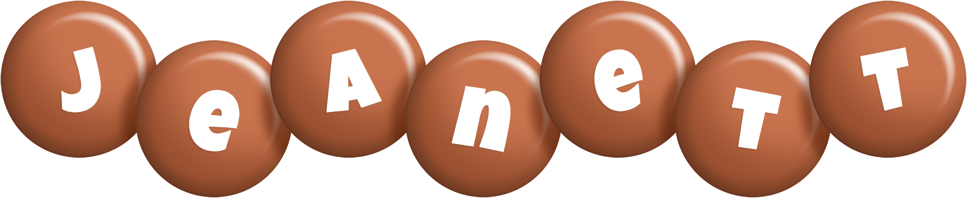 Jeanett candy-brown logo