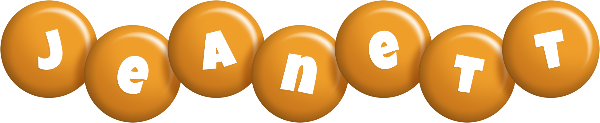 Jeanett candy-orange logo