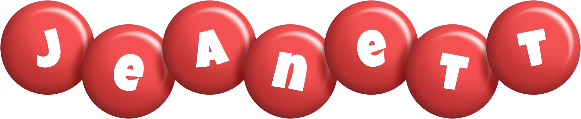 Jeanett candy-red logo