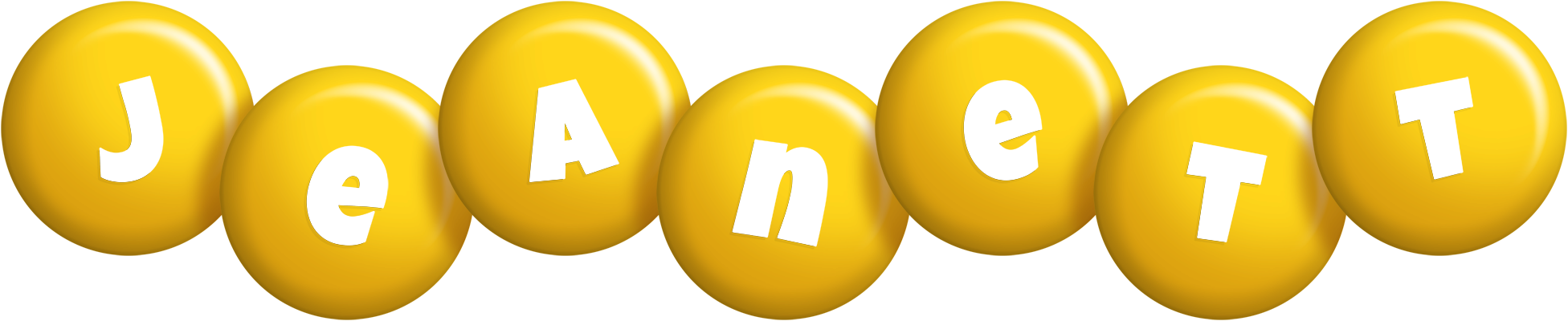 Jeanett candy-yellow logo