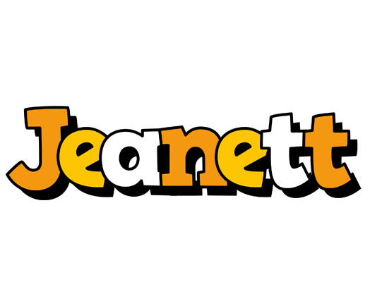 Jeanett cartoon logo