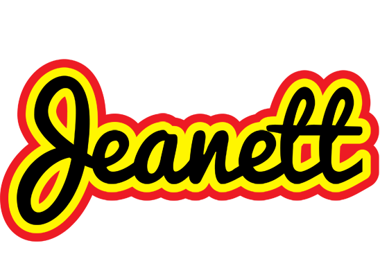 Jeanett flaming logo