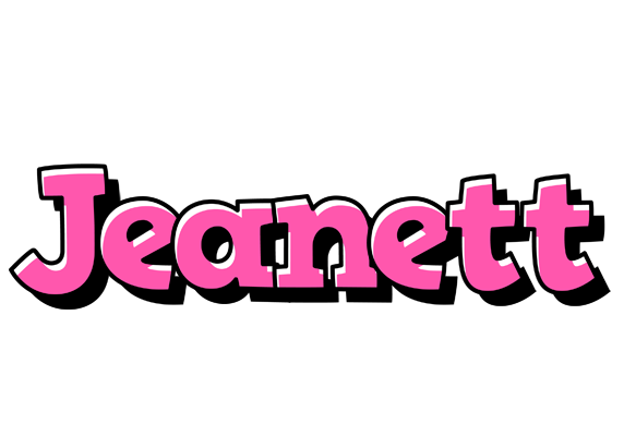 Jeanett girlish logo