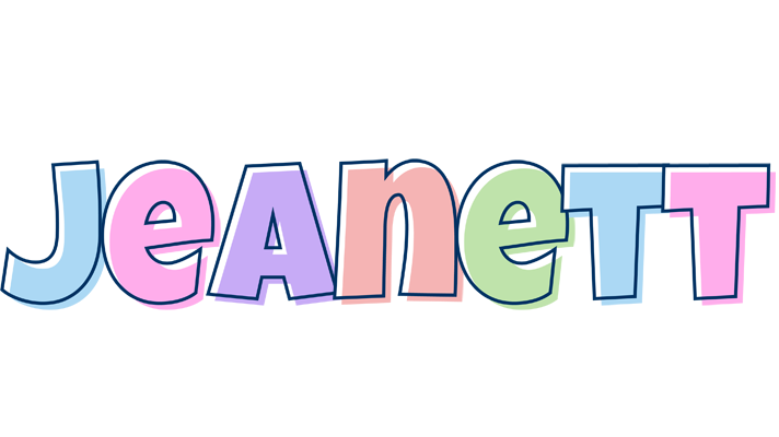 Jeanett pastel logo