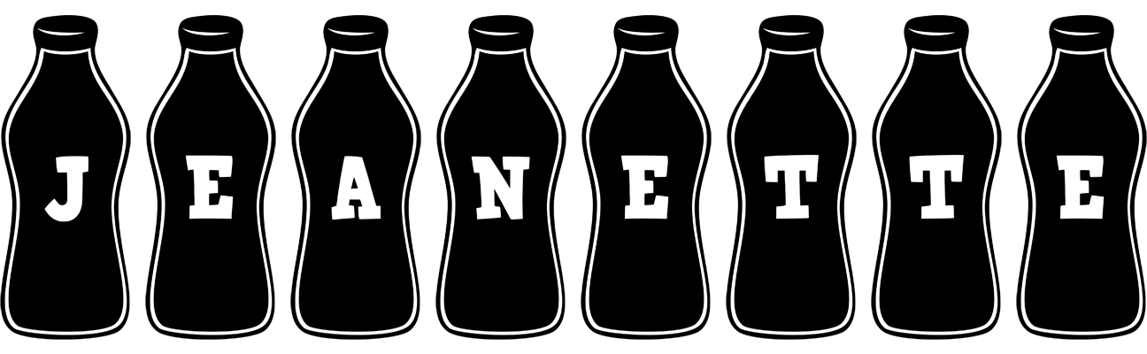 Jeanette bottle logo