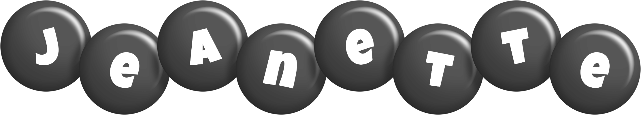 Jeanette candy-black logo