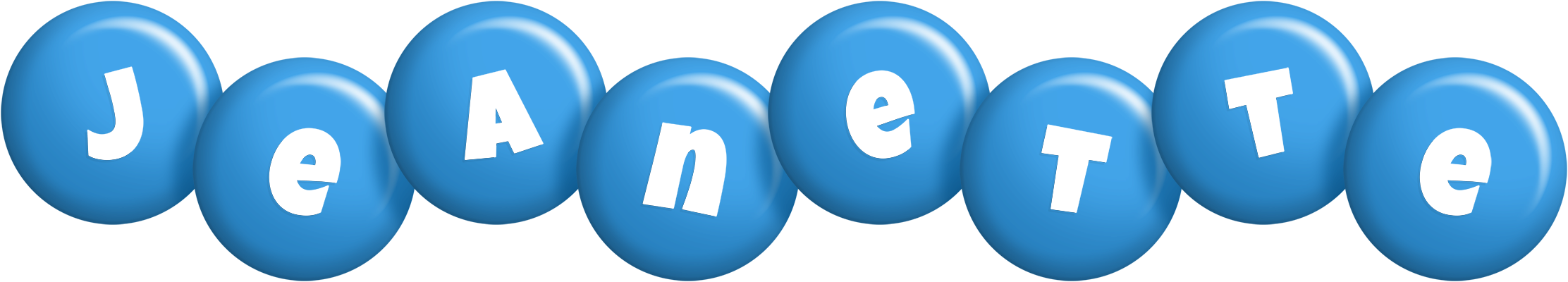 Jeanette candy-blue logo