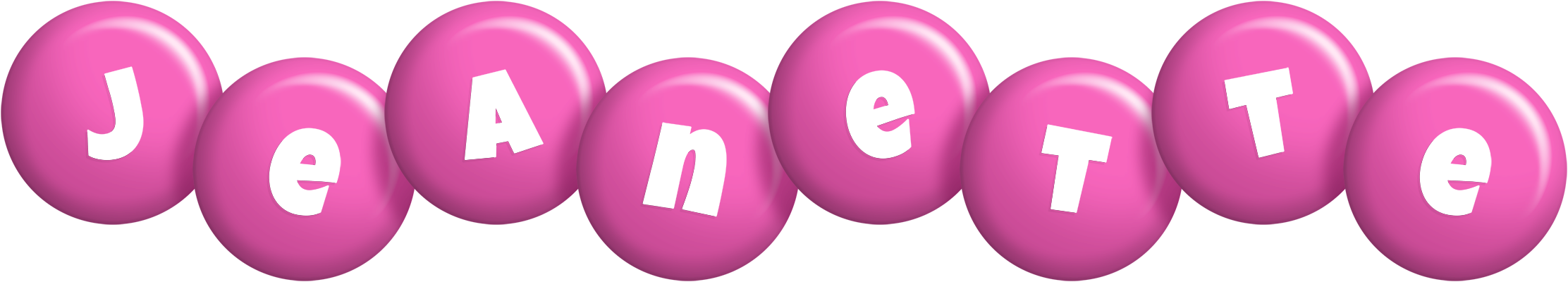Jeanette candy-pink logo