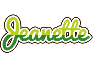 Jeanette golfing logo