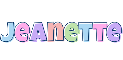 Jeanette pastel logo