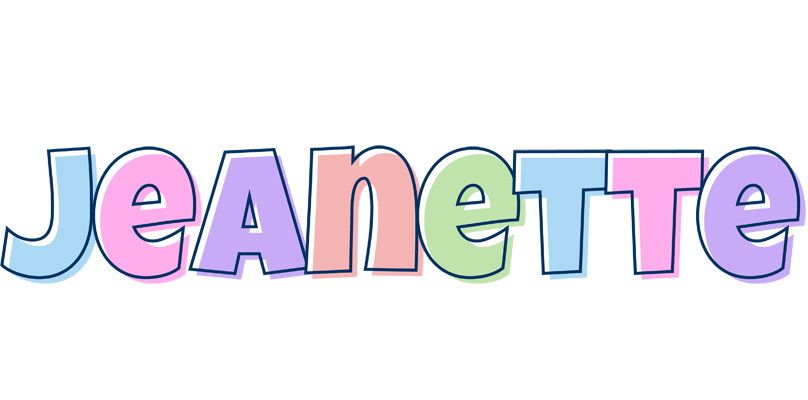 Jeanette pastel logo