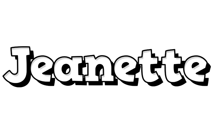 Jeanette snowing logo
