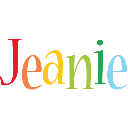 Jeanie birthday logo