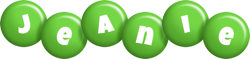 Jeanie candy-green logo