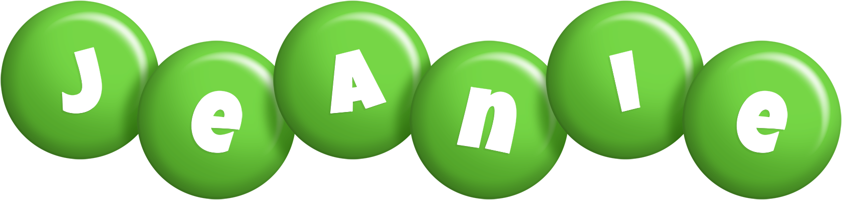 Jeanie candy-green logo
