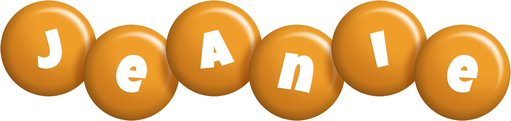Jeanie candy-orange logo