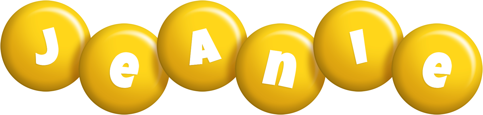 Jeanie candy-yellow logo