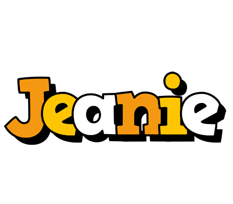 Jeanie cartoon logo